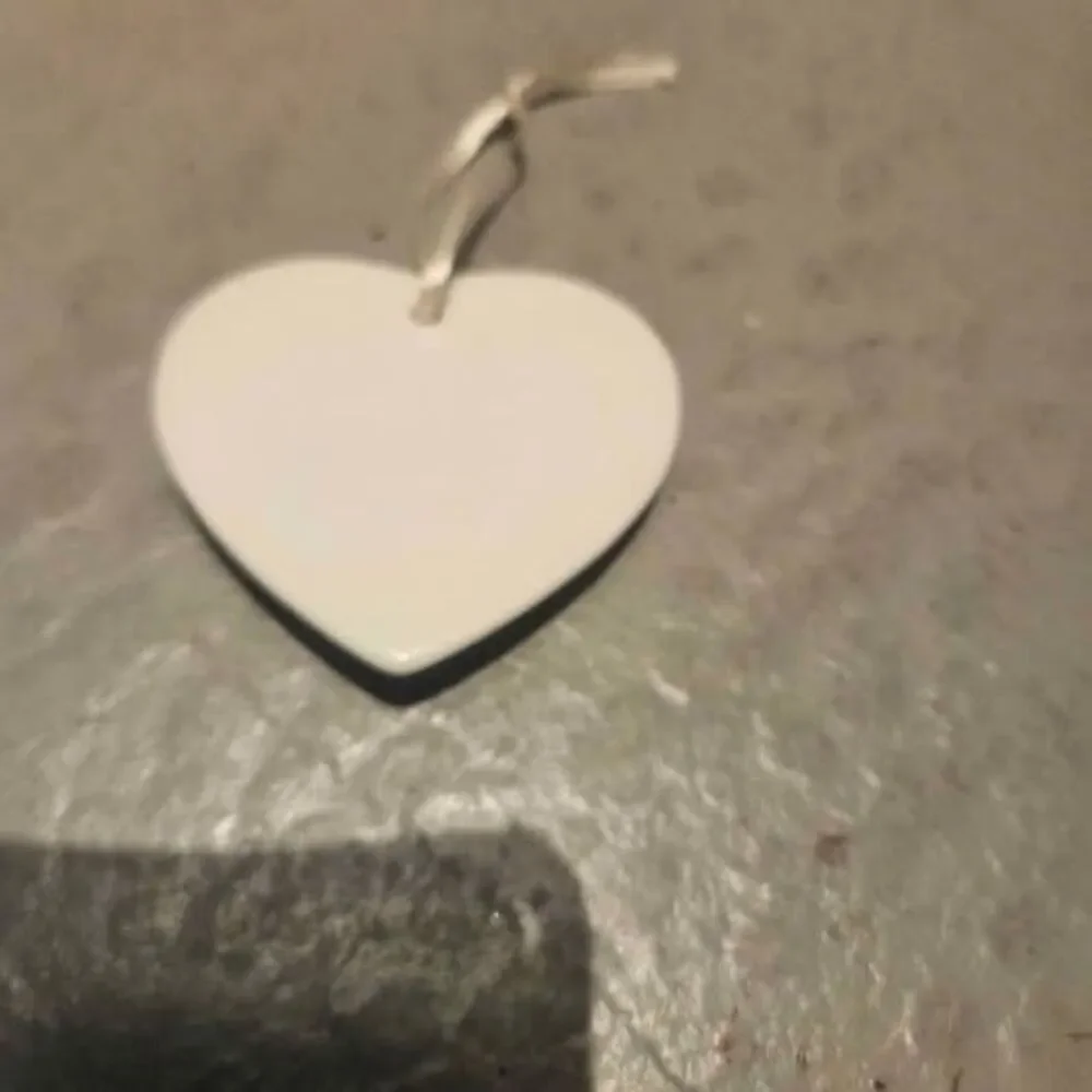 Heart-Shaped Ceramic Sea Glass Friendship Christmas Ornament